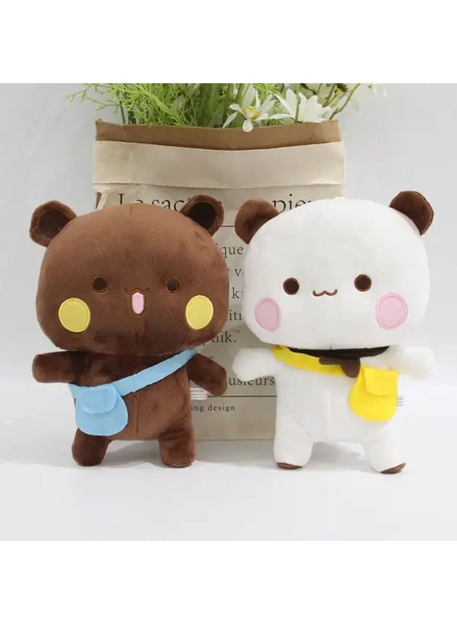 White Bear Plush Crossbody Bag Soft Polyester Stuffed Animal with Heart Eyes Perfect for Christmas Valentine - Image 4